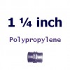 Polypropylene 1 1/4 inch Fittings